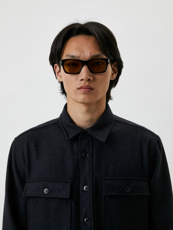 Saint Laurent Women Sunglasses Black Yellow Rectangle SL402 010 NEW AUTHENTIC main image 13